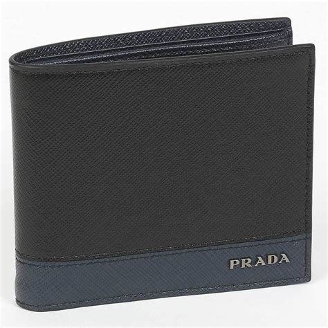 prada men wal let|used prada men's wallet.